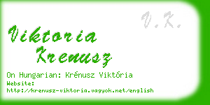 viktoria krenusz business card