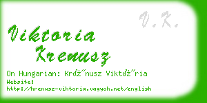 viktoria krenusz business card